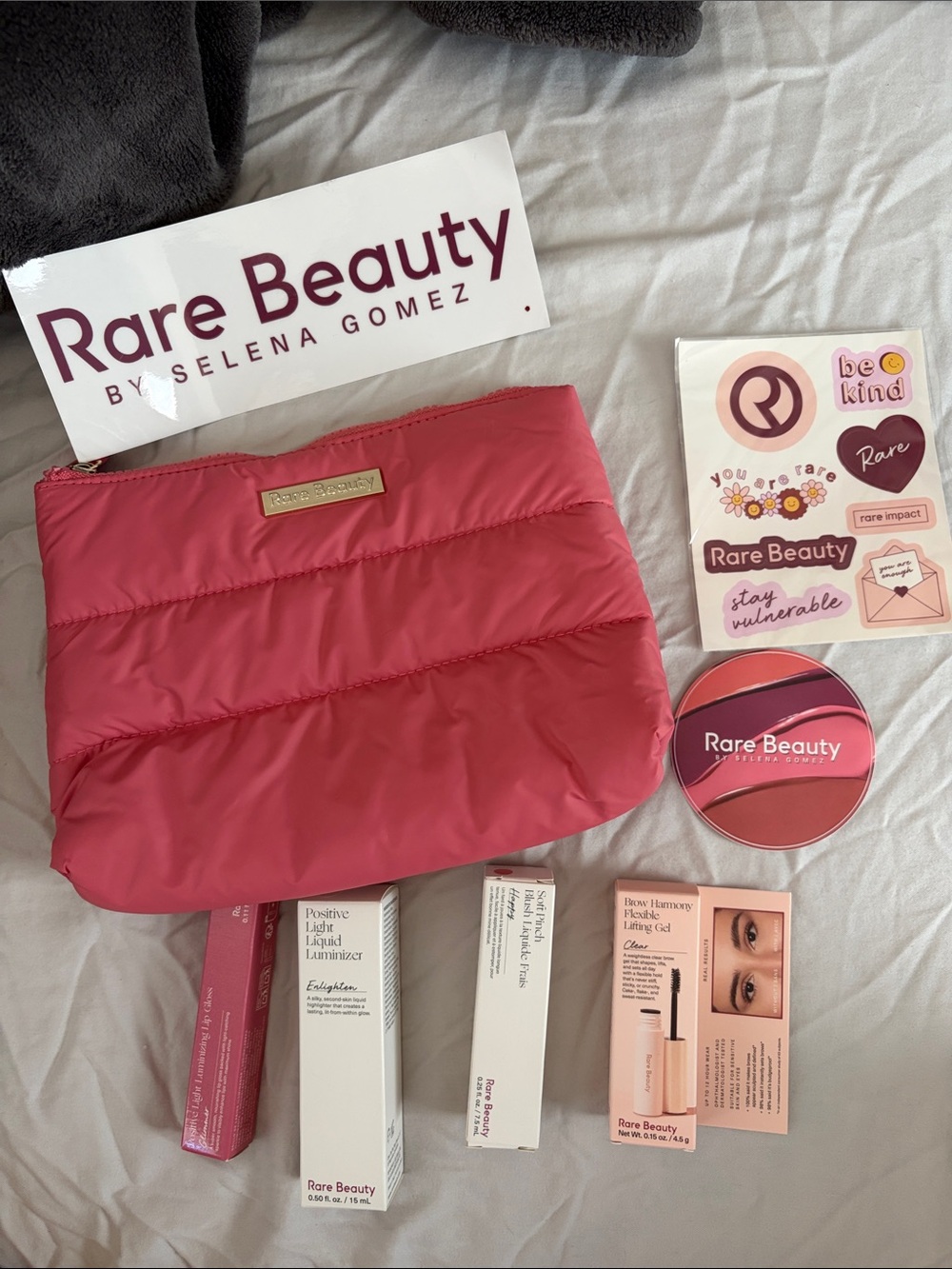 Rare beauty bundle with bag